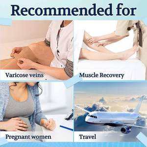Meias de Compressão Graduada para Recuperação Circulatória Personalizadas Compports para Varizes, 20-30 MMHG, para Idosos - Product Image 4