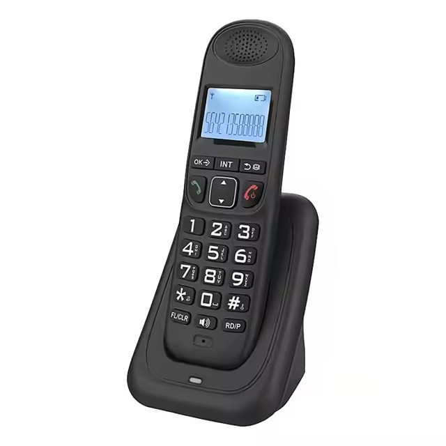 D1003 Cordless Home Phone Caller ID Speakerphone Backlit Display Basic Single DECT Handset