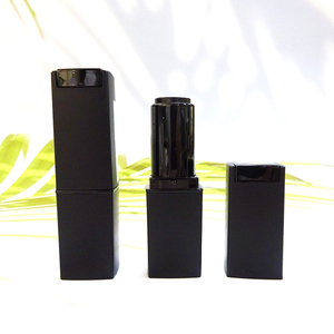 Tube de Rouge à Lèvres Carré Personnalisé en Gros, Contenant Cosmétique en Plastique ABS, Tube Vide pour Baume à Lèvres avec Joint Plat Supérieur, Emballage de Tube de Rouge à Lèvres - Product Image 1