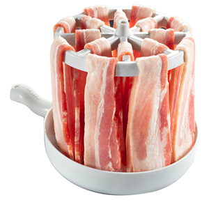Micro-ondes Bacon Cuisinière Micro-ondes Bacon Plat Plateau Bacon Graisse Attrape Repas Préparation outil Cuisine Dortoir Gadget Repas Préparation Outil - Product Image 3
