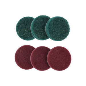 Modemei bantalan abrasif, perekat nilon Emery <span class=keywords><strong>2</strong></span> "<span class=keywords><strong>3</strong></span>" bantalan gosok serat kait dan <span class=keywords><strong>Loop</strong></span> untuk Derusting pabrik OEM - Product Image 4