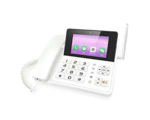 4G VOLTE LTE <span class=keywords><strong>SIM</strong></span> <span class=keywords><strong>tarjeta</strong></span> de teléfono de escritorio inalámbrico fijo WiFi 2g/16g android 8,1 video teléfono - Product Image 2