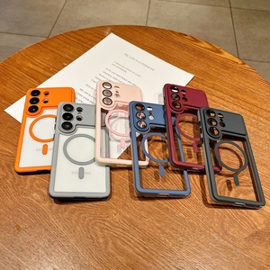 Funda Magnética Transparente con Bloques de Color para Samsung S26 S24 S25 Ultra, con Protector de Lente, Carga Inalámbrica y Protección Antigolpes - Product Image 2