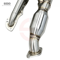 Colector de Escape de Alto Flujo SD para Porsche 981 Cayman/Boxster 2.7L/3.4L 2012-2015, Colector de Escape de Alto Rendimiento SUS304 con Catalizador
