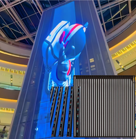 Écran d'affichage transparent à LED programmable pour panneau lumineux commercial durable d'extérieur pour la publicité Écran d'affichage à grille géante