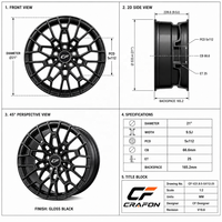 Jantes en alliage forgé CF 19 20 21 pouces 5x112 PCD compatibles avec BMW M3 G80 M4 G82 G81 G83 M2 G87 personnalisées