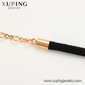 76773 XUPING Joyería de Mano, Diseño Simple de Cuerda Trenzada, Extensible, para Mujeres, Niños y Hombres, Chapado en Oro, Pulsera al por Mayor - Product Image 4