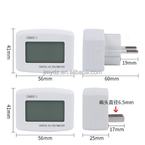 DM55-1 AC cắm loại Meter 110V-220V kỹ thuật số AC LCD hiển thị kỹ thuật số vôn kế DM55-1 - Product Image 4
