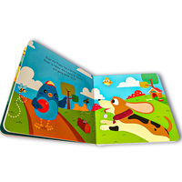 Custom Baby Touch and Feel Books the Cute Animal Musical Sound Book Fabricación Touch and Audio Book Printing