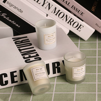 Bocal en céramique de luxe personnalisé bougie d'aromathérapie en cire de soja faite à la main huile essentielle naturelle mèche en bois boîte cadeau de Thanksgiving
