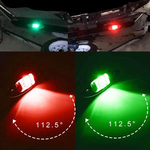 Feux de navigation LED en acier inoxydable 12V conformes à la USCG, lampes indicatrices pour yacht, bateau de pêche, assistance à la navigation maritime - Product Image 5