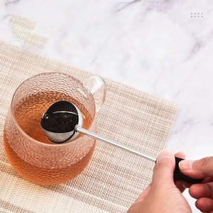 Colador de té tipo bola de acero inoxidable, filtro Infusor de té giratorio con mango, rotación de 360 para té Suelto - Product Image 4