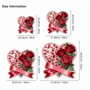 Tùy Chỉnh Tăng Thiết Kế Valentine Của Ngày Thảm Với Hình Trái Tim Mô Hình In Ấn Thảm Trái Tim Fluffy Chống-Trượt Tình Yêu Trái Tim Thảm - Product Image 4