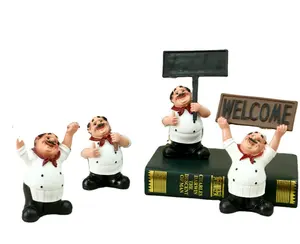 Personalized Cartoon Chef Resin Kitchen Crafts Creative Restaurant Home Decorations Style Artificial