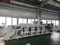 Machine d'impression flexographique en ligne à 4 couleurs haute précision à commande servo intégrale JZ320 pour étiquettes autocollantes