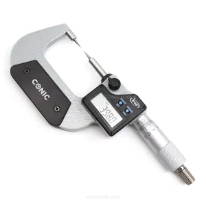 Double Tip 0-25MM/0-1" 2-way digital double point micrometer for measuring drills, grooves and hard-to-reach dimensions