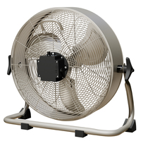 Ventilateur de sol rechargeable à moteur cc 12V orbital de rotation à 360 degrés pour camping, maison, ventilateur 3D extérieur