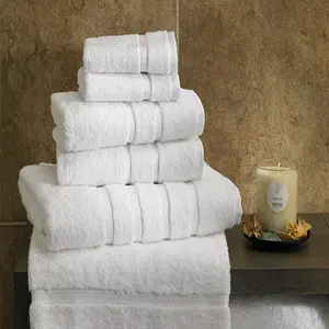 High Quality Palais Royale Custom Hotel Collection Towels Bath 100% Cotton White 600 Gsm Towel