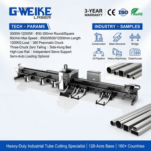 CNC Industrielle Faserlaser-Rohrschneidemaschine 6000W AI für Hohe Produktivität bei Edelstahl Quadrat- und Rechteckrohren - Product Image 1