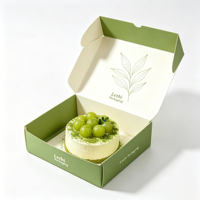 Emballage personnalisé à ouverture frontale pour petits cheesecakes basques et mini-cupcakes, muffins et gâteaux – Boîte en papier