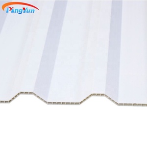 Tôle de <span class=keywords><strong>toiture</strong></span> alvéolaire en PVC thermoacoustique creux résistant aux UV ASA en PVC creux - Product Image 2