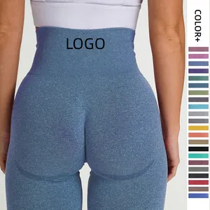 Plus Size High Waist Workout Sport Lulu Leggings Seamless Butt Lifting Yoga Leggings Pants Gym Leggings For Women Push Up