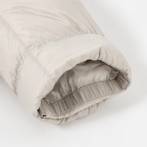 Veste longue matelassée élégante et ultra-chaude, imperméable, avec capuche et rembourrage en duvet d'oie blanc pour l'hiver froid - Product Image 5