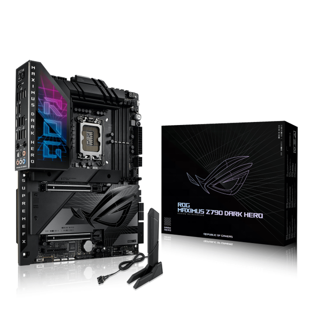 For ASUS ROG MAXIMUS Z790 DARK HERO Original Desktop Motherboard ATX Form Factor Double Memory Channel Intel SATA Integrated