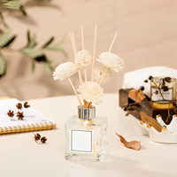 Bouteille en verre blanc personnalisée, désodorisant d'air, parfum de luxe, diffuseur d'huile de roseau, bouteille de 150Ml et emballage