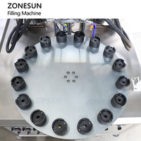 ZONESUN ZS-LG2C automatique Servo pompe à Piston cosmétiques 2 couleurs fond de teint brillant à lèvres pâte chauffage mélange tourbillon Machine de remplissage