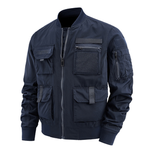 Veste de loisirs pour hommes et hommes d'âge moyen, personnalisable avec logo, pour le printemps et l'automne, idéale pour le camping en montagne, veste multifonctionnelle pour activités de plein air, multi-poches, tendance. - Product Image 5