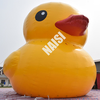Canard flottant de publicité gonflable de canard jaune flottant d'animal géant d'eau mignon personnalisé par PVC commercial à vendre