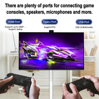 Televisor Inteligente Portátil Personalizado con Batería, Monitor Giratorio, Android 15, LED Blanco, para Interiores