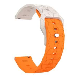 Nouveauté - Bracelet en silicone pour <span class=keywords><strong>Huawei</strong></span> GT6 22 mm, motif football, fermeture à pression, couleur unie, bracelets de montre en silicone - Product Image 3