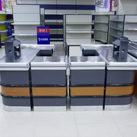 Asie marché métal boutique caisse conception affichage compteur à vendre