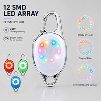 Pendentif de sécurité pour animaux de compagnie UMIONE, personnalisé en usine, à double LED, rechargeable par USB, 360° °   Harnais lumineux pour chien à clipser multicolores