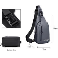 Hoge Kwaliteit Waterdichte Crossbody Borst Schoudertas Custom Logo Outdoor Reis Sling Tassen Voor Mannen