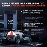 Nuovo 2026 MaxiFlash VCI J2534 Programmatore ECU CAN FD DoIP SAE J2534 Interfaccia Diagnostica ISO22900 per Autel MS909