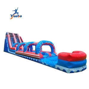 Commerciële opblaasbare glijbaan, grote waterglijbaan, opblaasbaar voor volwassenen, waterglijbaan met zwembad - Product Image 1