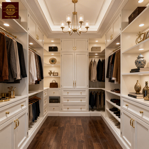 Sistemas de Vestidores de Lujo en Madera Sólida, Diseño Personalizado de Armarios Modulares <span class=keywords><strong>para</strong></span> Dormitorio, Armario Esquinero Estilo Shaker con <span class=keywords><strong>Cajones</strong></span> <span class=keywords><strong>para</strong></span> <span class=keywords><strong>Ropa</strong></span> - Product Image 5