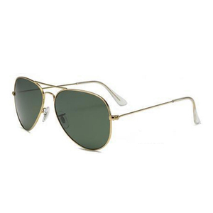 ZOWIN modelo 3026 aviación hombres Metal gafas de sol Mineral lente gafas de sol listo Stock anteojos marcos Ray Sun UV400 - Product Image 6