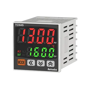 Contrôleur de température Autonics TCN4S-24R contrôle de température 1/16 DIN double affichage relais de contrôle PID à 4 chiffres et sortie SSR 2 sorties d'alarme