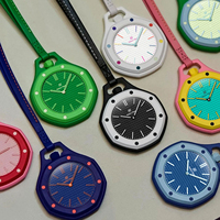 Nation Rise Moda Cep Saati Analog Kuvars Plastik Kasa Deri Bant Unisex 3D baskı Kadran Aydınlık Poligon Şekli