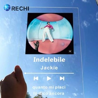 RECHI personnalisé acrylique Spotify Code musique signe affichage mur Art musique Album Plaque impression UV acrylique musique Record Art signe