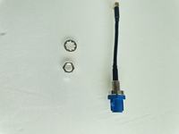 Connecteur coaxial à excellente conductivité et faible résistance de contact, connecteur mâle à angle droit, assemblage de câble