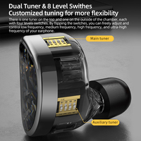 KZ AS24 12 écouteurs filaires en métal à armature équilibrée dans l'oreille moniteur HiFi écouteurs écouteurs casque à tonalité réglable