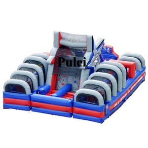 Tất Cả Các Chướng Ngại Vật Bơm Hơi Nhỏ Gọn Lớn Nhất Thách Thức All Star Khóa Chướng Ngại Vật Dốc Đứng Bơm Hơi Với Combo Trượt Bouncer - Product Image 2