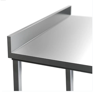 VICTORY KITCHEN Heavy-Duty 201/304 Stainless Steel <b>Working</b> <b>Table</b>/Bench Worktable Backsplash Commercial Kitchen Hotel Restaurant - Product Image 4