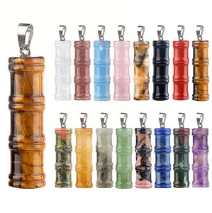 قلادات من حجر العقيق الكريستالي الطبيعي بالجملة للنساء، قلادات بقلادة من الأحجار الكريمة كهدايا مجوهرات - Product Image 5