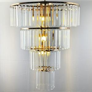 קישוט באיכות גבוהה מסיבת נברשת זהב ארוכה כסף תלייה תליון אור - Product Image 1